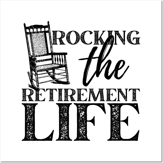 Rocking The Retirement Life Chair Design Wall Art by pingkangnade2@gmail.com